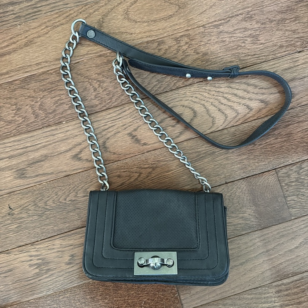 Steve Madden cross body - black & silver